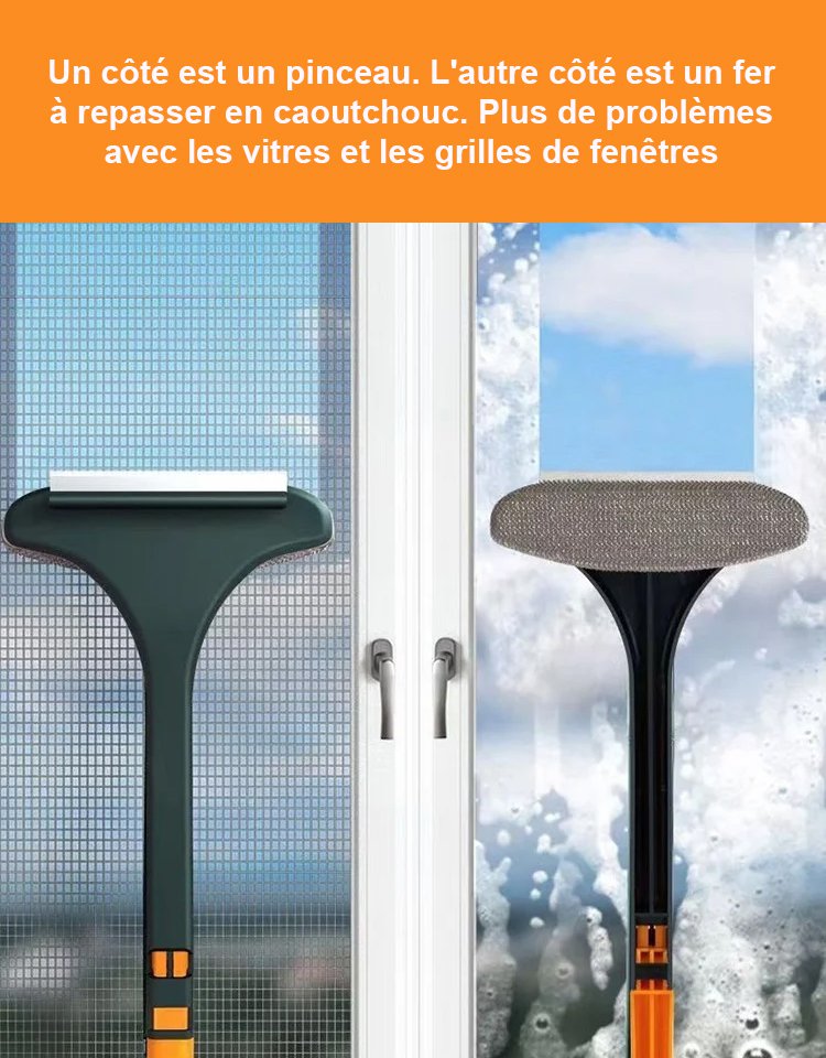 Brosse ménagère multifonctionnelle 2 en 1 pour le nettoyage des écrans