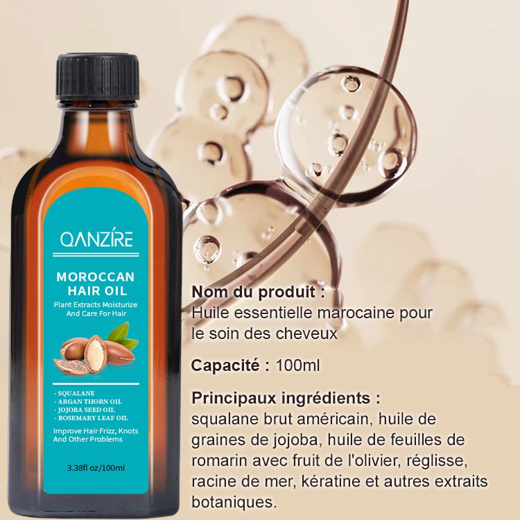 Huile de croissance capillaire au romarin