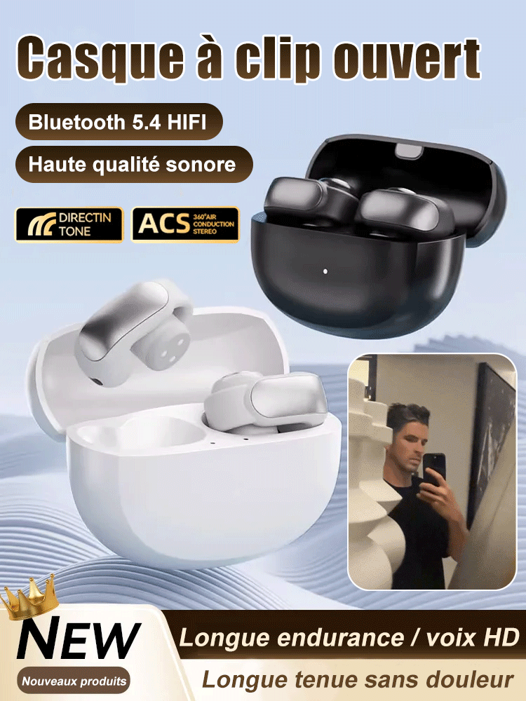 Casque Bluetooth ouvert pour le sport explosif