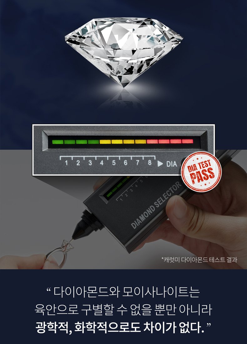 크로스 모이사나이트 목걸이