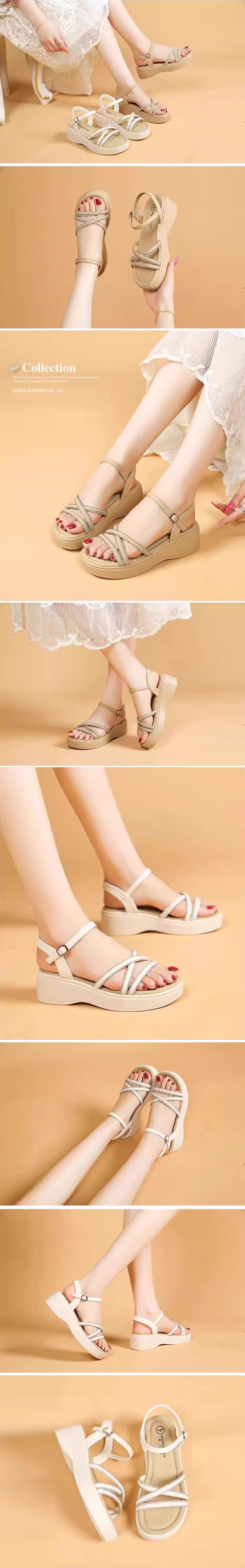 履きやすい厚底サンダルのディテール