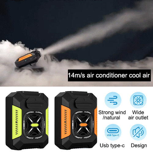 Outdoor portable waist-mounted fan