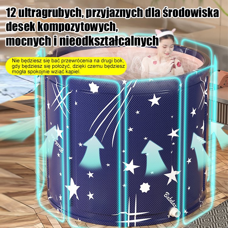 【3-godzinna blokada temperatury】 Pogrubione składane wiadro do namaczania
