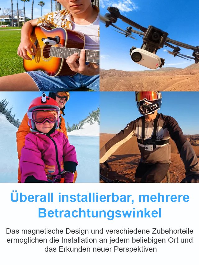 HD Magnetische Daumensportkamera