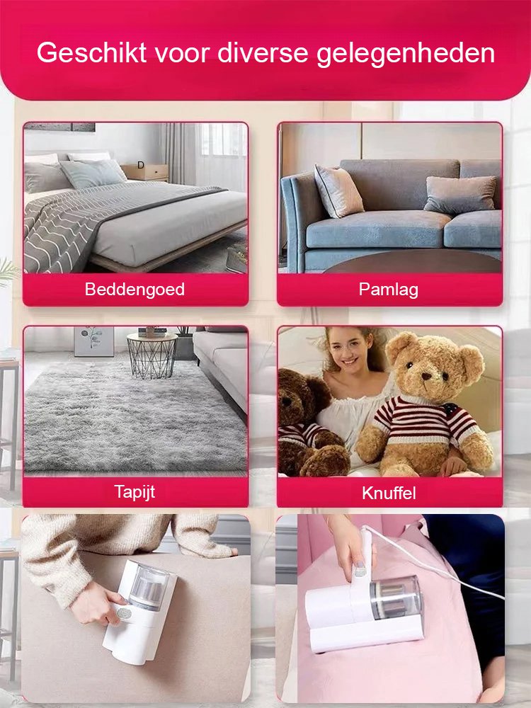 Draagbare anti-mijt stofzuiger voor het huishouden