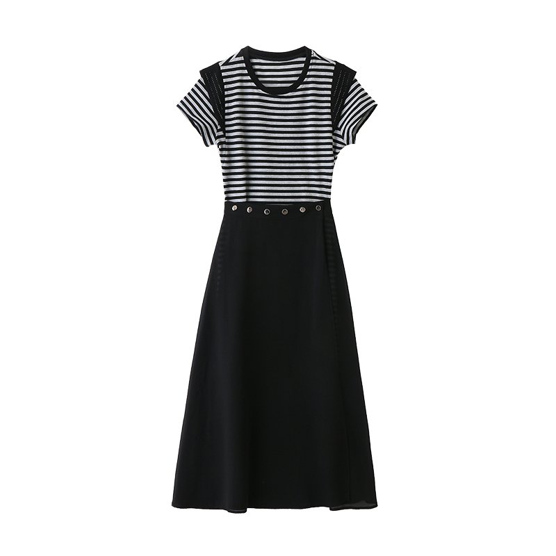 패션 스트라이프 투피스