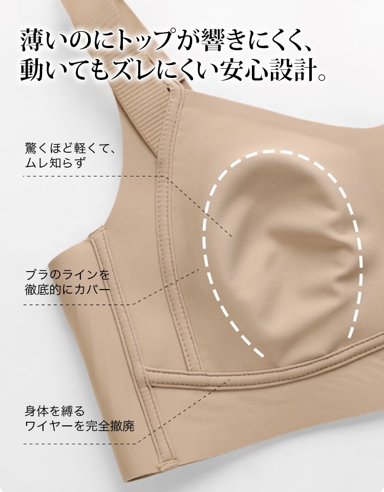 日本の高級ブラブランドのデザイナーが3年かけて開 発 [着痩せ補正ブラ]