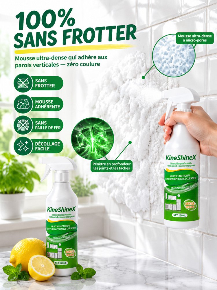 [Élimination des salissures en 3 secondes] Nettoyant ultra-puissant contre les taches de graisse