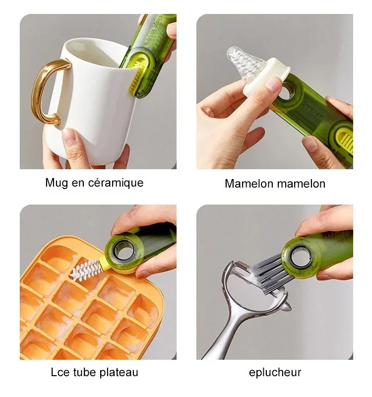 3in1Multipurpose bouteille GapCleaner Brush