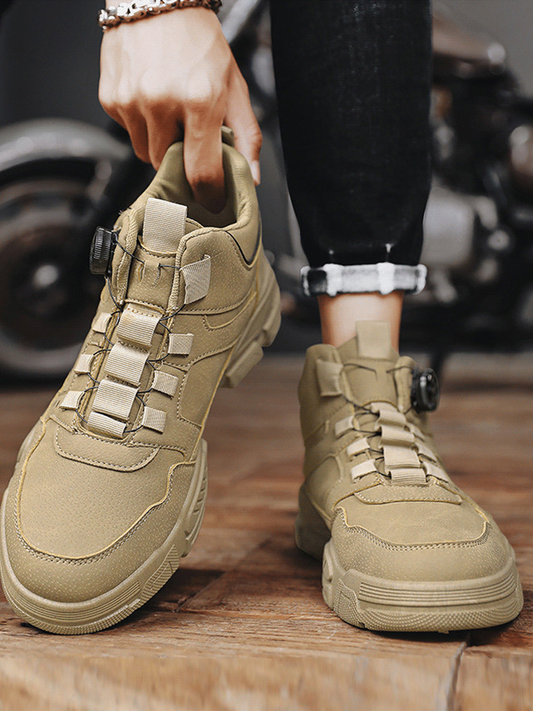 Arbeitsstiefel mit Knopf für Knopf