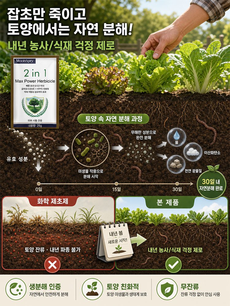6시간 제초제잔디·묘목용 범용 제초제