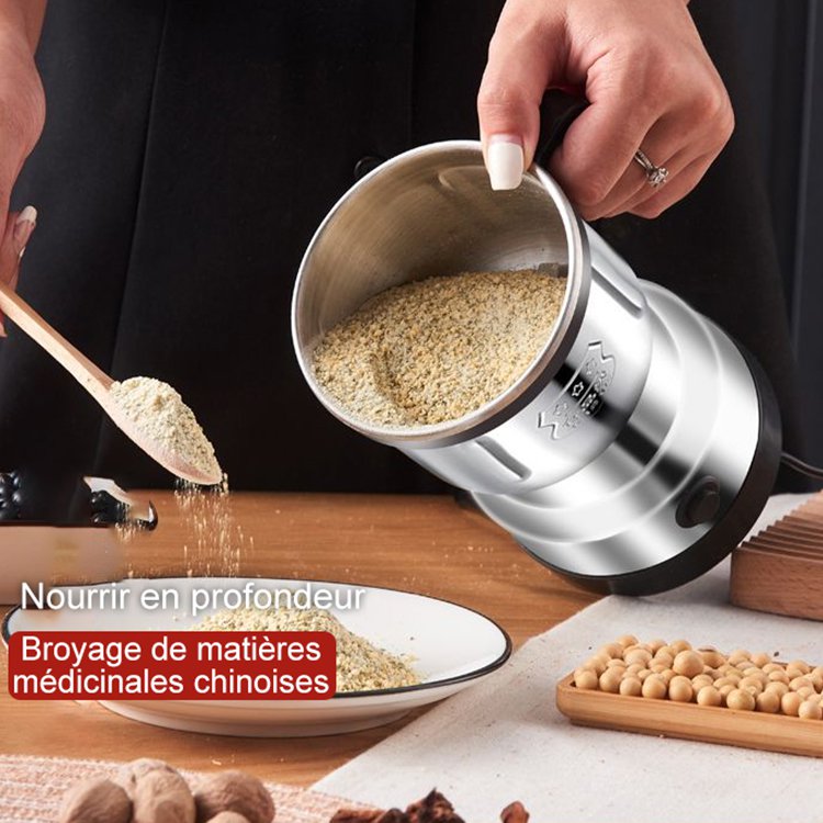 Broyage efficace] [Efficient-Grinding] Moulin électrique multifonctionnel à usage domestique