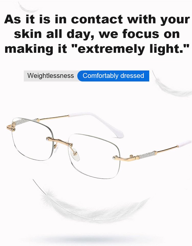 Anti-blue light auto-zoom reading glasses