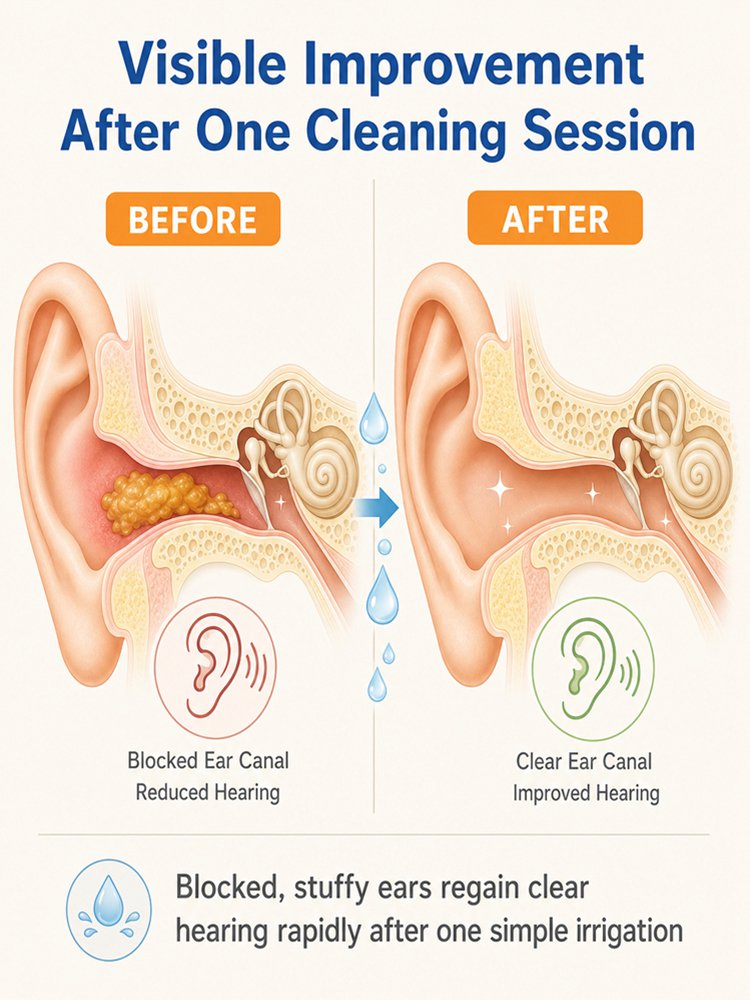Portable home ear washer