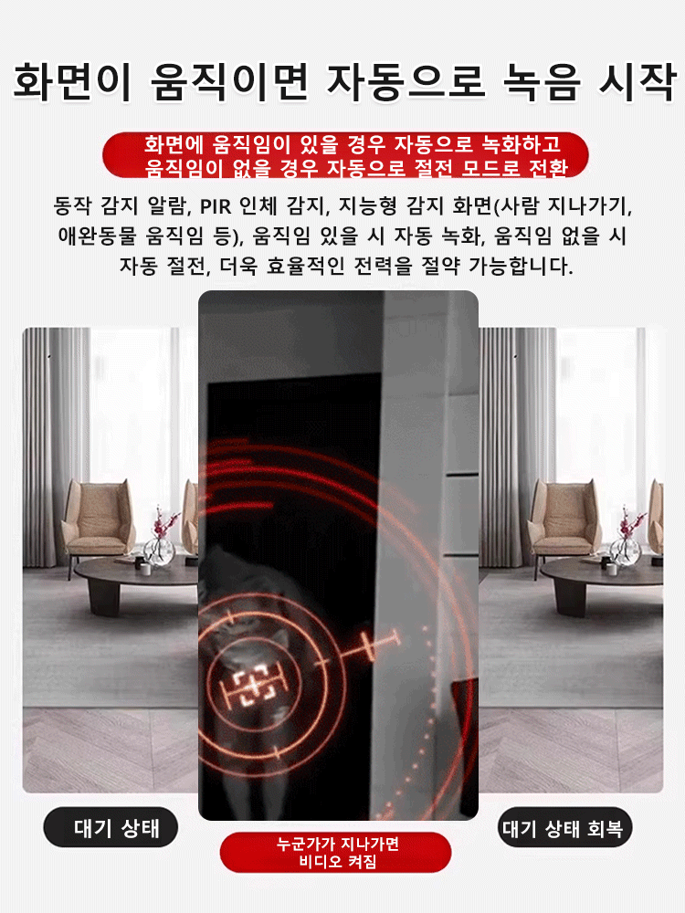 사각지대 없는 HD 미니 카메라