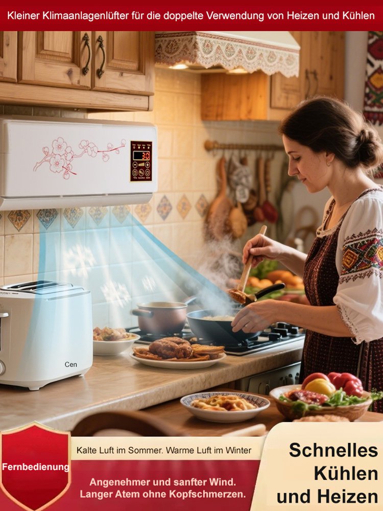 Wandmontierte Warm- und Kaltklimaanlage für den Haushalt