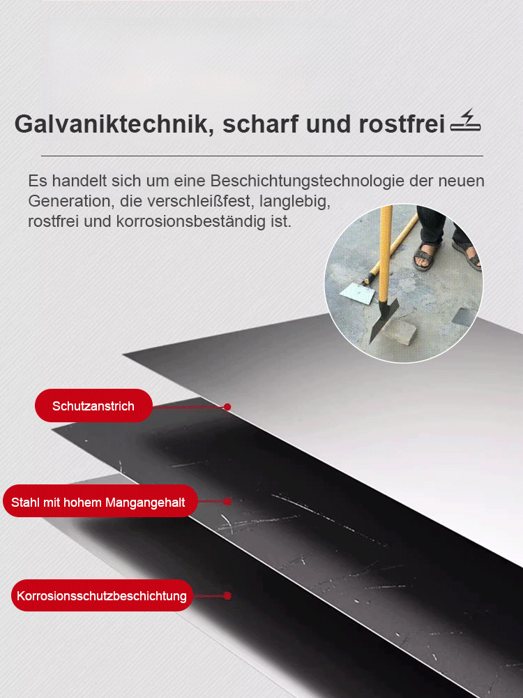 Haushalt Manganstahl Reinigungsschaufel