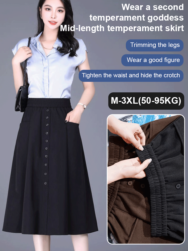 "Put it on and instantly transform into a goddess" Mid-length elegant dress