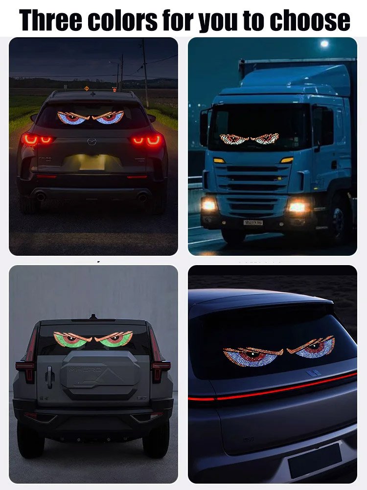 Dynamic cool devil eye car sticker