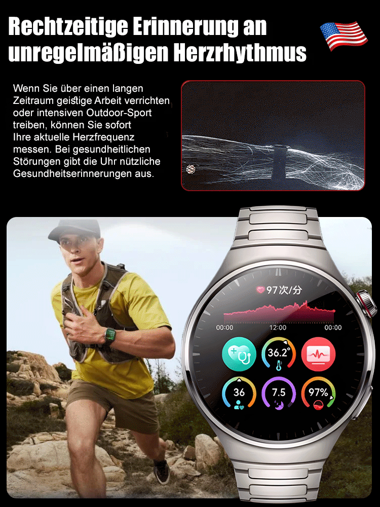 Watch4pro Smartwatch-Set 【Kostenloses Armband】