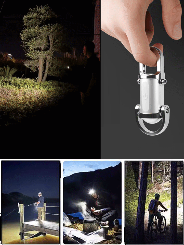 マルチライト™ キーホルダー型LEDライト - 持ち運び便利で多機能