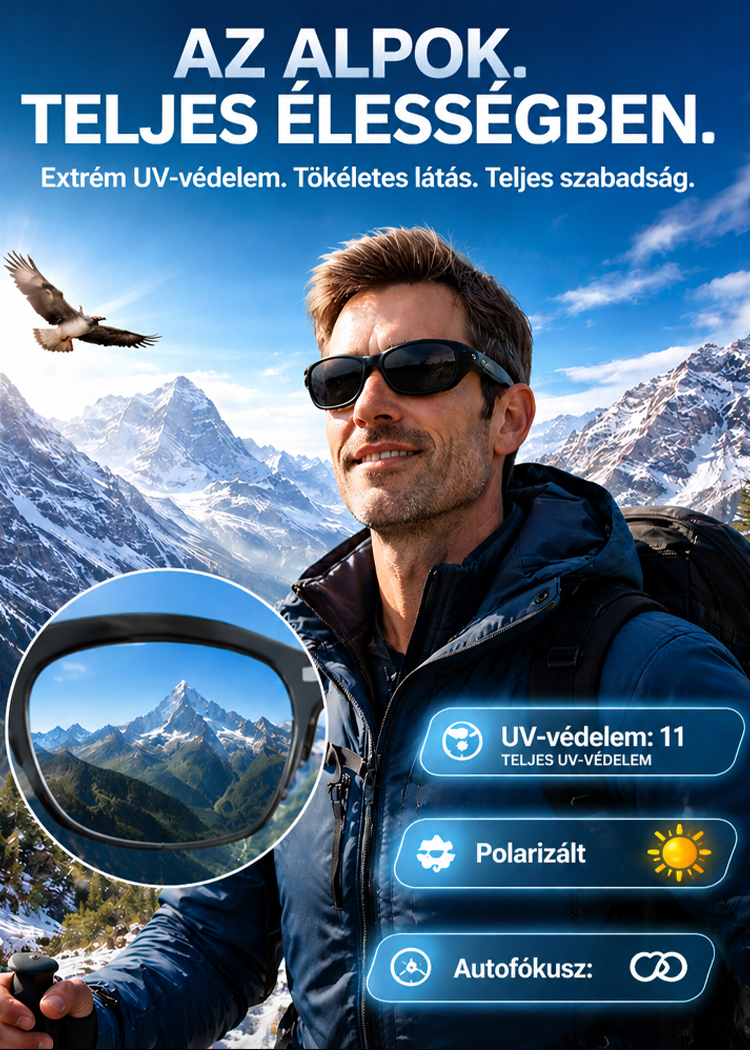 Intelligens Zoom Színváltó Valós idejű AI Fordító Szemüveg Ingyenes szállítás 24 órán belül