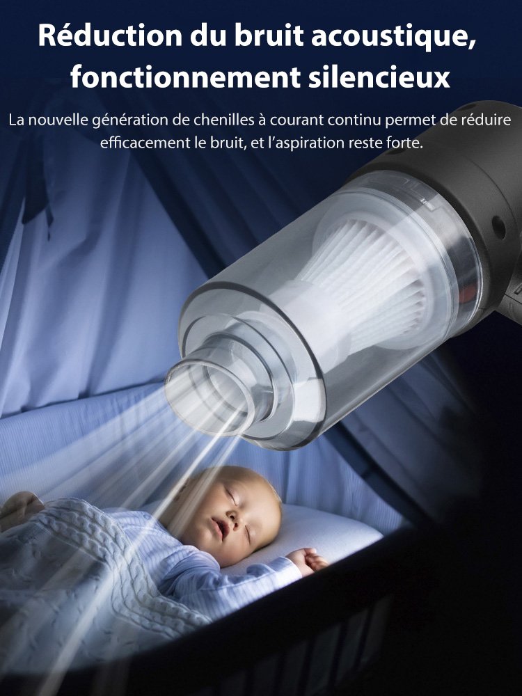Nouvel aspirateur de voiture sans fil mini-souffleur tout-en-un
