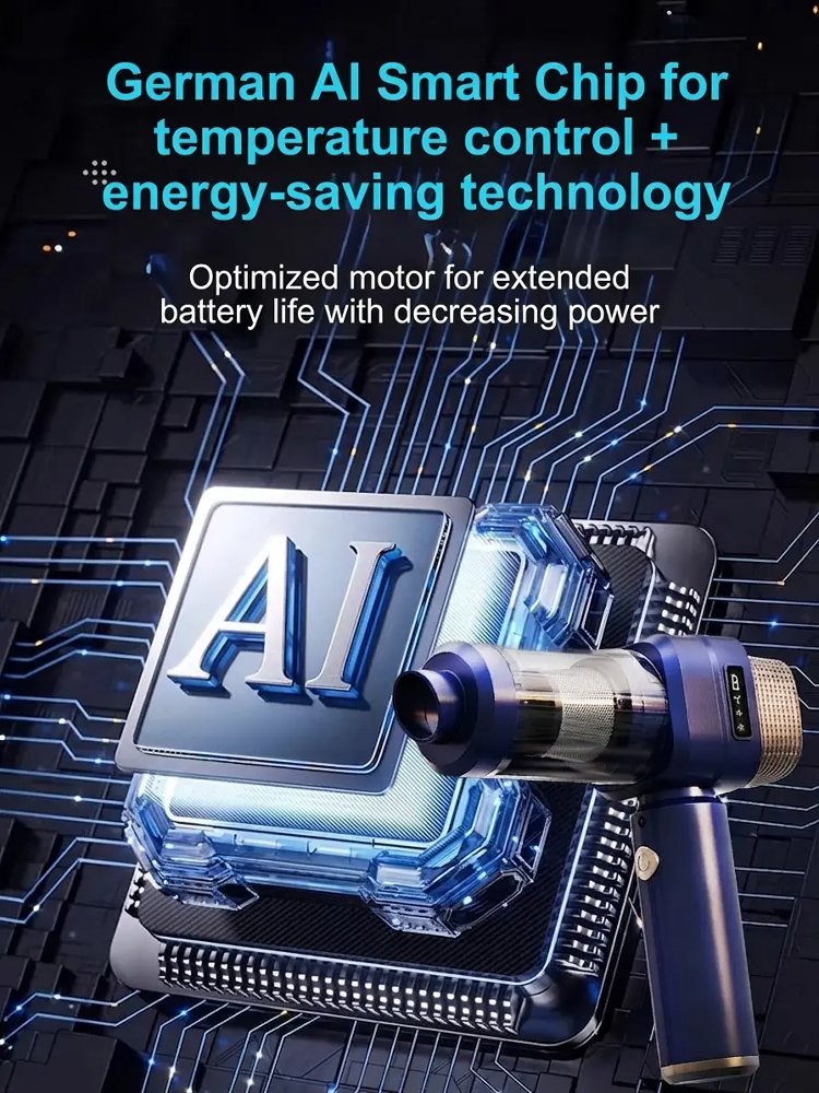 Integrated Handheld Wireless Car Vacuum Cleaner