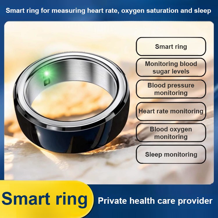 Smart ring for measuring heart rate, blood oxygen and sleep