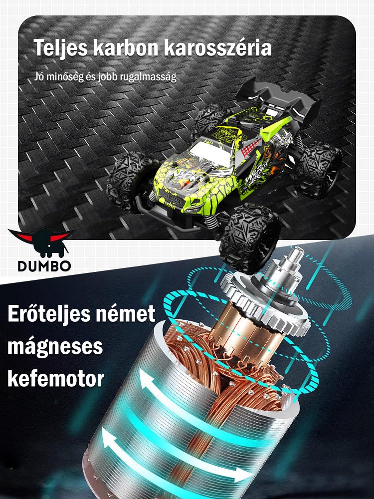 Távirányítású szakmai RC-autó gyermekjáték