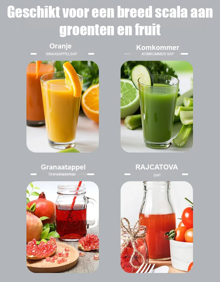 Originele Smaak Multifunctionele Handmatige Juicer