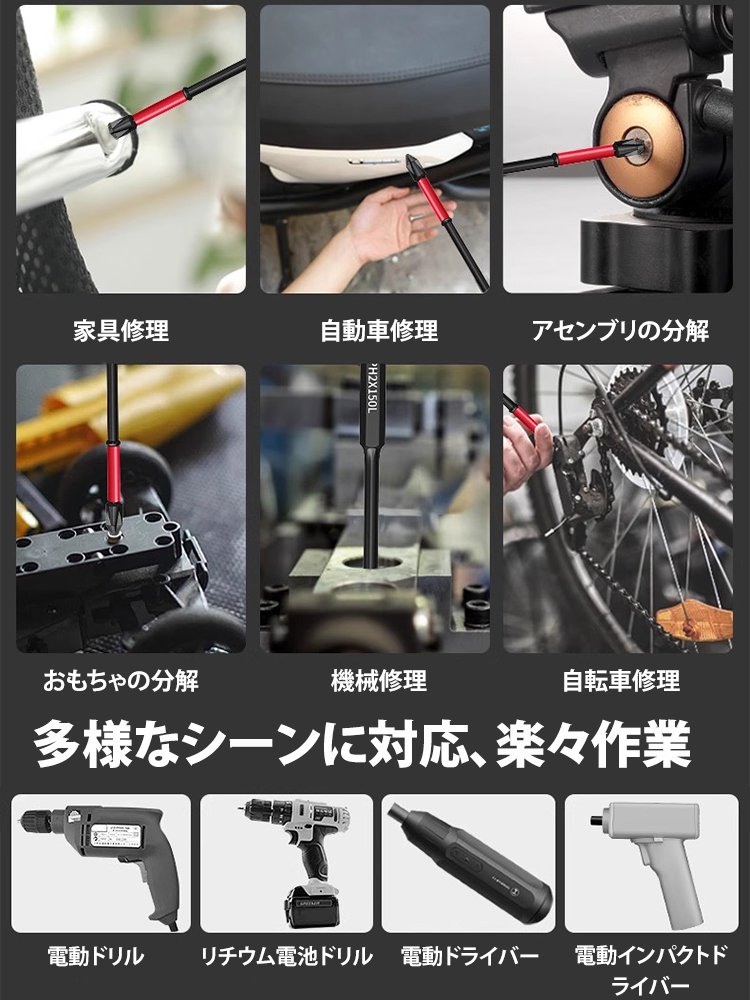 耐衝撃滑り止めビット