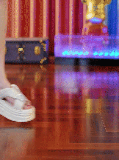 本革厚底サンダル