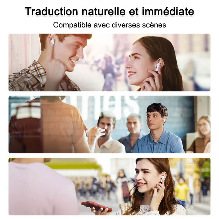 Traduction simultanée de 144 langues Casques Bluetooth