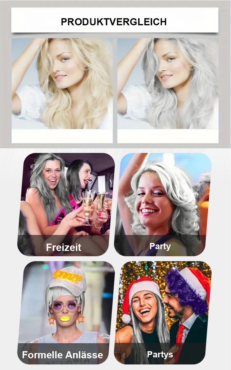 【Ein Jahr farbecht】Reines pflanzliches Extrakt 2-in-1 natürlicher Haarfärbemittel