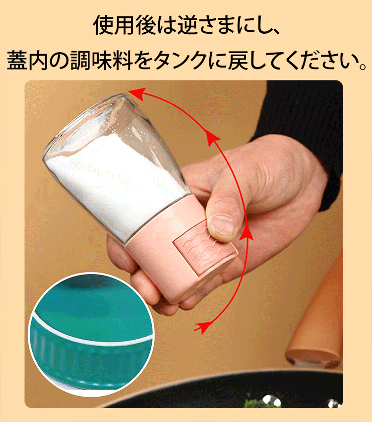 定量プレス式調味料ボトル