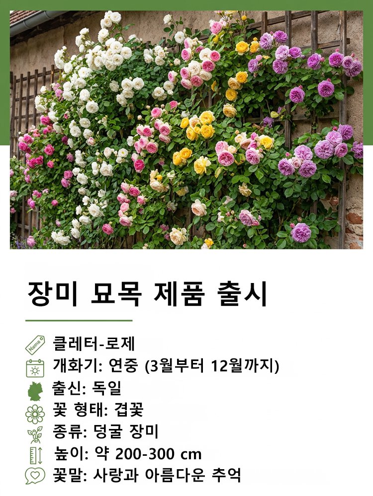[씨앗 하나가 꽃바다를 이룬다] 사계절 덩굴장미 씨앗