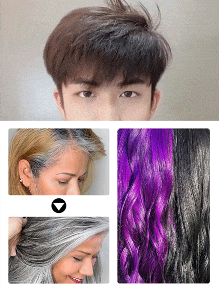 [Tide Colour Haarfärbemittel] Lang anhaltende flauschige Haarfarbe Mud