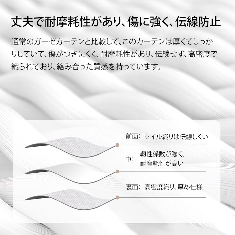 全天候隱私保護高密度蕾絲窗簾