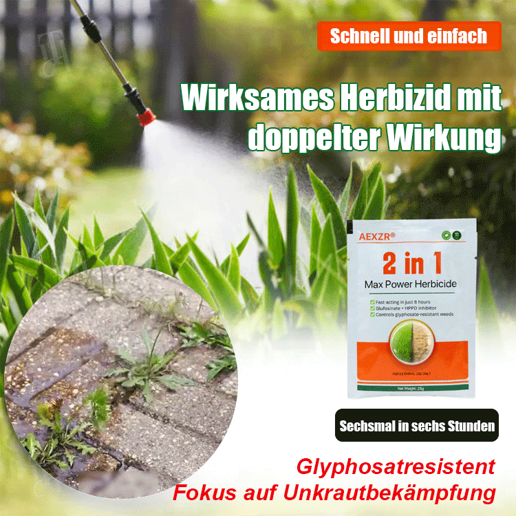Zwei-in-Eins Hochwirksames Unkrautvernichtungsmittel