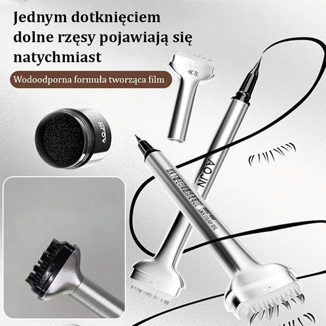 Wodoodporny i odporny na pot eyelash stamp i eyeliner w jednym