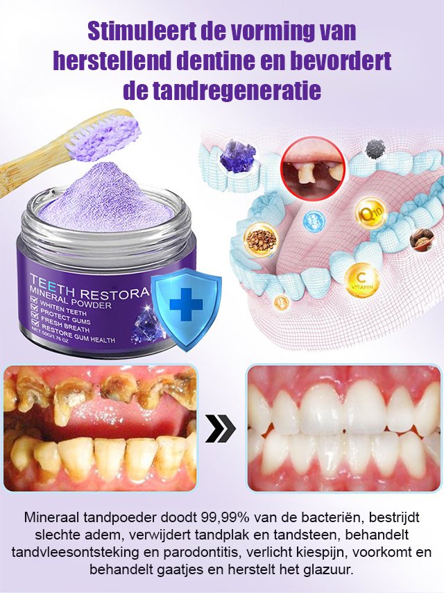 Tandherstel & Whitening Mineralen Tandpoeder
