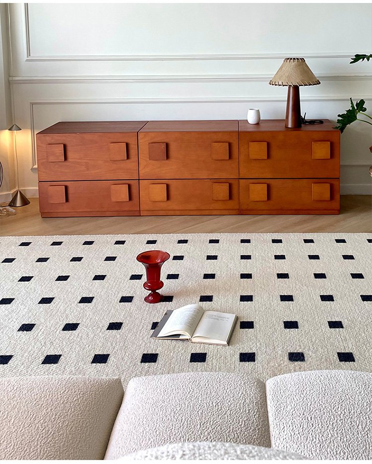 【방수 방오 내마모】프렌치 가벼운 럭셔리 거실 카펫