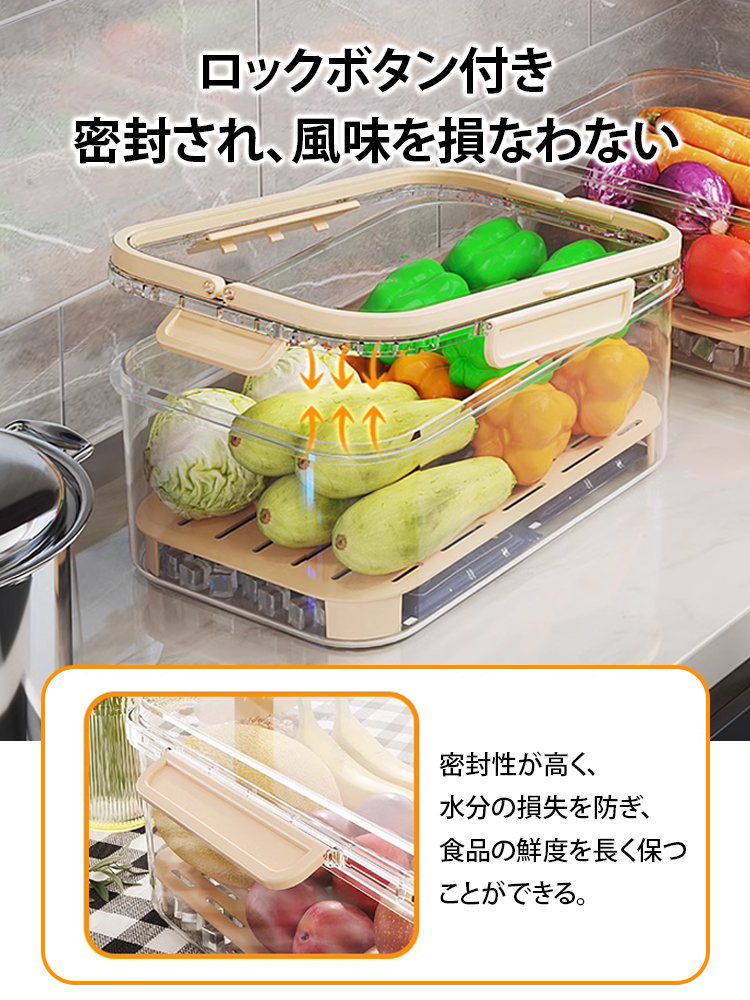 ハンドル付き鮮度保持ボックス