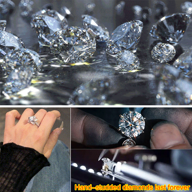 Rose Fountain Moissanite Ring