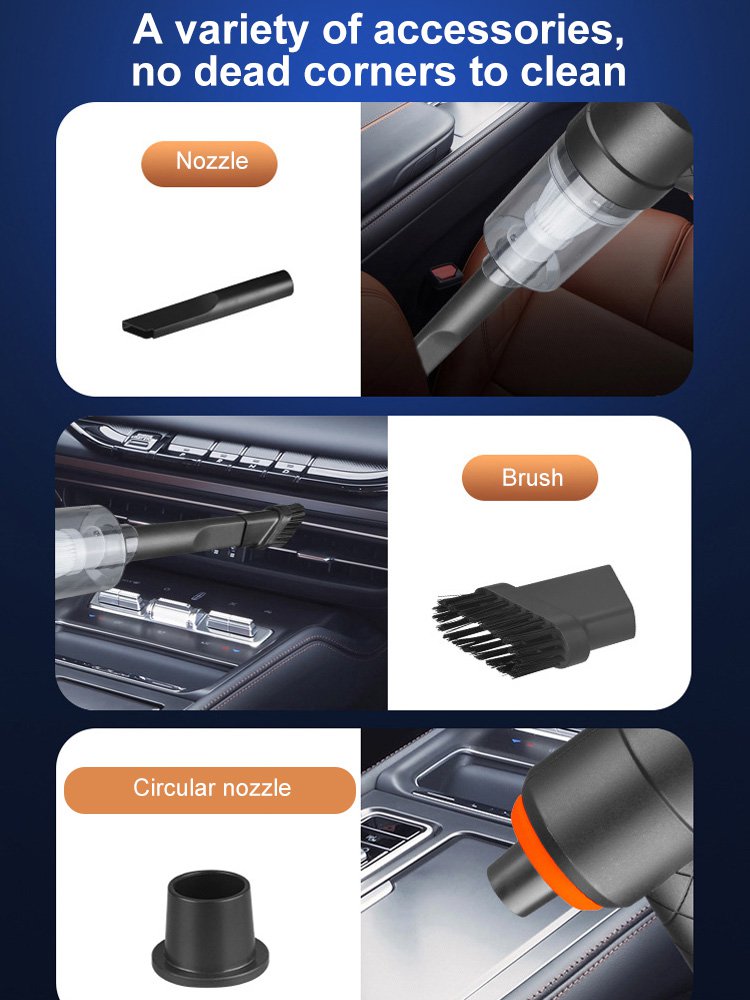 New Cordless Car Vacuum Cleaner Mini Blower All-in-One