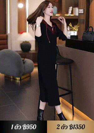 ชุดเดรสมีฮู้ดสองชิ้นปลอมพร้อมซิปสำหรับผู้หญิง