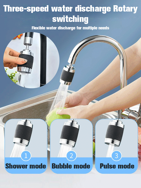 360-Degree Rotating Faucet with Filter