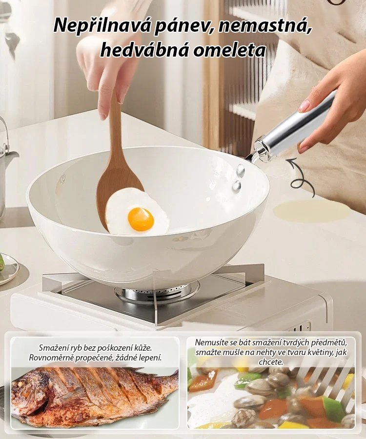 Keramická glazura s nepřilnavým povrchem