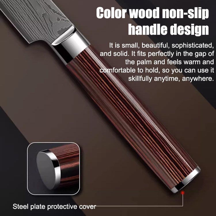 Damascus Chef's Santoku Knife